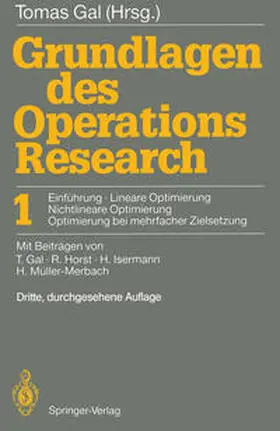 Gal | Grundlagen des Operations Research | E-Book | www2.sack.de