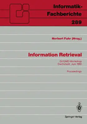Fuhr |  Information Retrieval | eBook | Sack Fachmedien