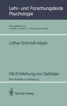 Schmidt-Atzert | Die Entstehung von Gefühlen | E-Book | sack.de