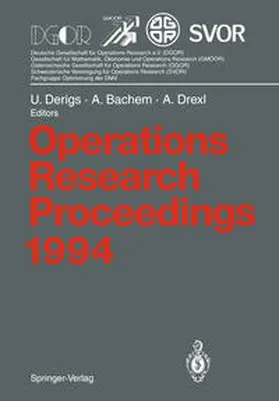Derigs / Bachem / Drexl |  Operations Research Proceedings 1994 | eBook | Sack Fachmedien