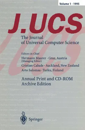 Maurer / Calude / Salomaa |  J.UCS The Journal of Universal Computer Science | Buch |  Sack Fachmedien