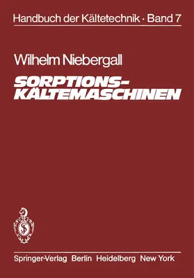 Niebergall |  Sorptions-Kältemaschinen | Buch |  Sack Fachmedien