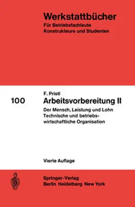 Pristl |  Arbeitsvorbereitung II | eBook | Sack Fachmedien
