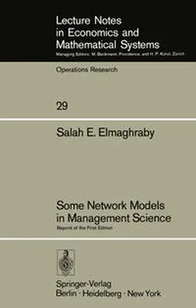 Elmaghraby |  Some Network Models in Management Science | eBook | Sack Fachmedien