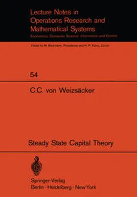 Weizsäcker |  Steady State Capital Theory | eBook | Sack Fachmedien