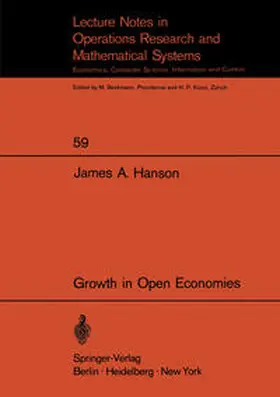 Hanson |  Growth in Open Economies | eBook | Sack Fachmedien