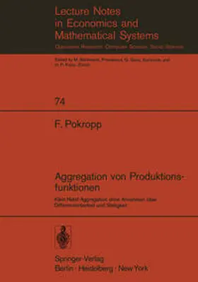 Pokropp |  Aggregation von Produktionsfunktionen | eBook | Sack Fachmedien