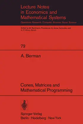 Berman |  Cones, Matrices and Mathematical Programming | eBook | Sack Fachmedien
