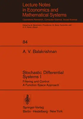 Balakrishnan |  Stochastic Differential Systems I | eBook | Sack Fachmedien