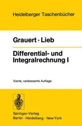 Grauert / Lieb |  Differential- und Integralrechnung I | eBook | Sack Fachmedien