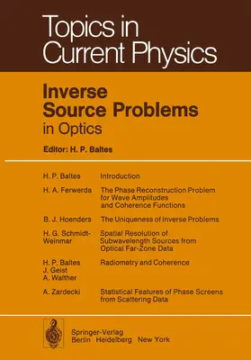 Baltes |  Inverse Source Problems in Optics | Buch |  Sack Fachmedien