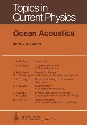 DeSanto |  Ocean Acoustics | Buch |  Sack Fachmedien