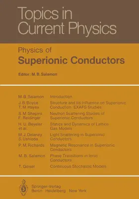 Salamon |  Physics of Superionic Conductors | Buch |  Sack Fachmedien