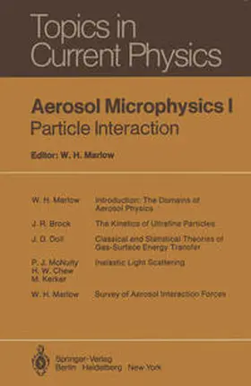 Marlow |  Aerosol Microphysics I | eBook | Sack Fachmedien