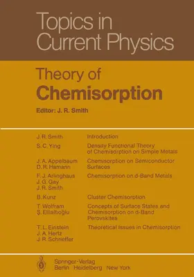 Smith |  Theory of Chemisorption | Buch |  Sack Fachmedien