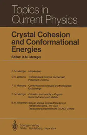 Metzger |  Crystal Cohesion and Conformational Energies | eBook | Sack Fachmedien