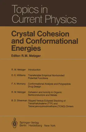 Metzger |  Crystal Cohesion and Conformational Energies | Buch |  Sack Fachmedien