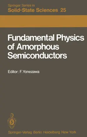 Yonezawa |  Fundamental Physics of Amorphous Semiconductors | Buch |  Sack Fachmedien