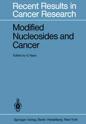 Nass |  Modified Nucleosides and Cancer | eBook | Sack Fachmedien