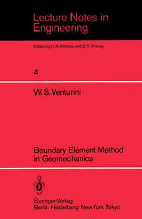 Venturini |  Boundary Element Method in Geomechanics | eBook | Sack Fachmedien