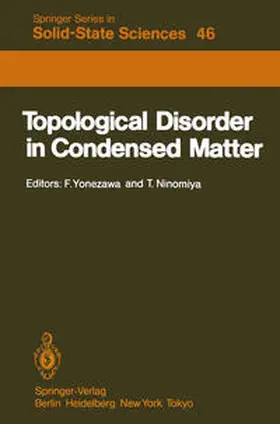 Yonezawa / Ninomiya |  Topological Disorder in Condensed Matter | eBook | Sack Fachmedien
