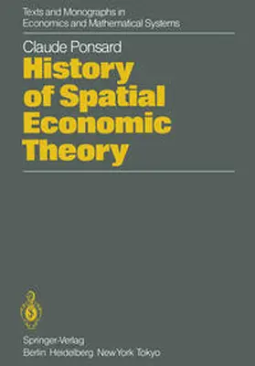 Ponsard |  History of Spatial Economic Theory | eBook | Sack Fachmedien