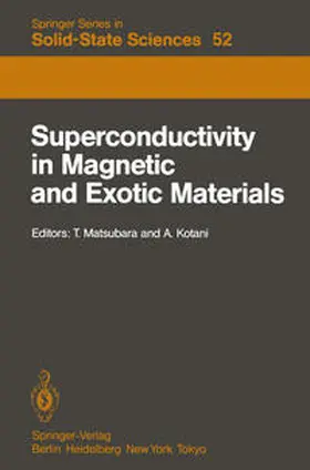 Matsubara / Kotani |  Superconductivity in Magnetic and Exotic Materials | eBook | Sack Fachmedien
