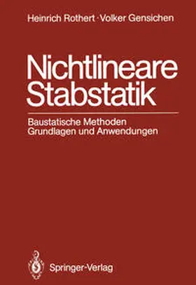 Gensichen / Rothert |  Nichtlineare Stabstatik | Buch |  Sack Fachmedien