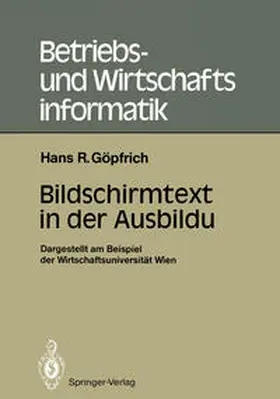 Göpfrich |  Bildschirmtext in der Ausbildung | eBook | Sack Fachmedien