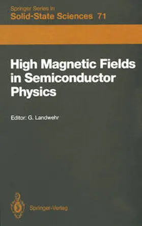 Landwehr |  High Magnetic Fields in Semiconductor Physics | eBook | Sack Fachmedien