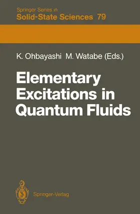 Watabe / Ohbayashi |  Elementary Excitations in Quantum Fluids | Buch |  Sack Fachmedien
