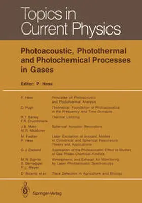 Hess |  Photoacoustic, Photothermal and Photochemical Processes in Gases | Buch |  Sack Fachmedien