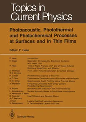 Hess |  Photoacoustic, Photothermal and Photochemical Processes at Surfaces and in Thin Films | eBook | Sack Fachmedien