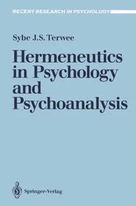Terwee |  Hermeneutics in Psychology and Psychoanalysis | eBook | Sack Fachmedien
