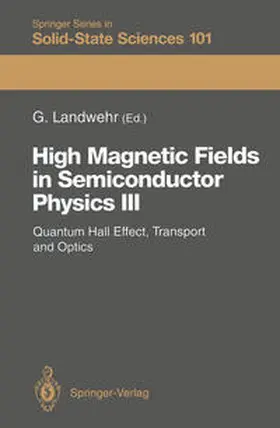 Landwehr |  High Magnetic Fields in Semiconductor Physics III | eBook | Sack Fachmedien