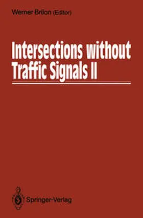 Brilon |  Intersections without Traffic Signals II | eBook | Sack Fachmedien