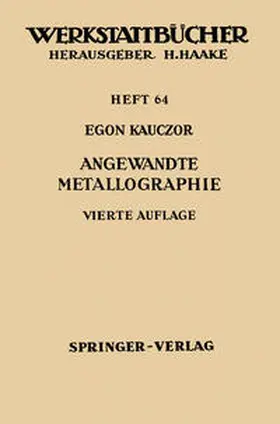 Kauczor | Angewandte Metallographie | E-Book | www2.sack.de