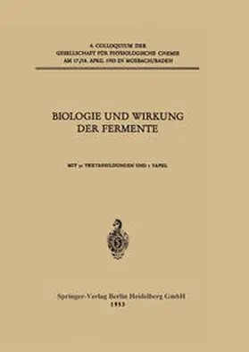 Lang / Bücher / Slater |  Biologie und Wirkung der Fermente | eBook | Sack Fachmedien