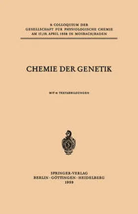 Ris / Siebert / Alfert |  Chemie der Genetik | eBook | Sack Fachmedien