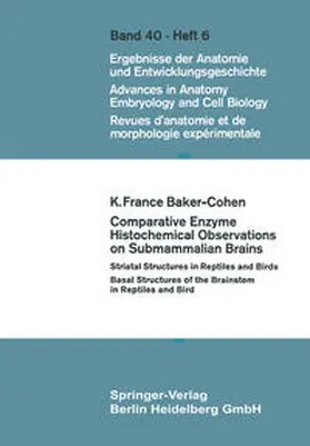 Baker-Cohen |  Comparative Enzyme Histochemical Observations on Submammalian Brains | eBook | Sack Fachmedien