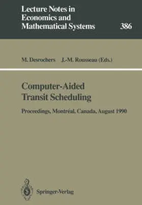 Desrochers / Rousseau |  Computer-Aided Transit Scheduling | eBook | Sack Fachmedien