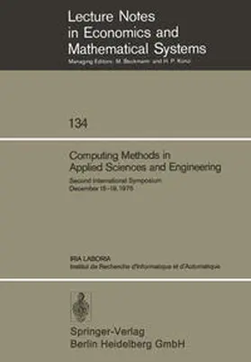 Glowinski / Lions |  Computing Methods in Applied Sciences and Engineering | eBook | Sack Fachmedien