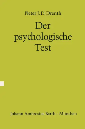 Drenth |  Der psychologische Test | Buch |  Sack Fachmedien