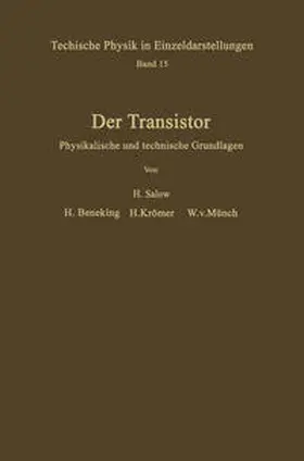 Salow / Beneking / Krömer |  Der Transistor | eBook | Sack Fachmedien
