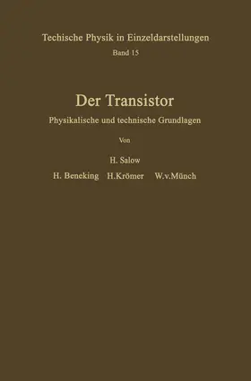 Salow / Beneking / Krömer |  Der Transistor | Buch |  Sack Fachmedien