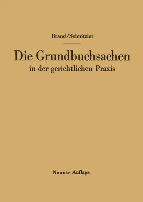 Schnitzler / Brand |  Die Grundbuchsachen in der gerichtlichen Praxis | Buch |  Sack Fachmedien