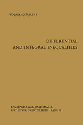 Walter |  Differential and Integral Inequalities | eBook | Sack Fachmedien