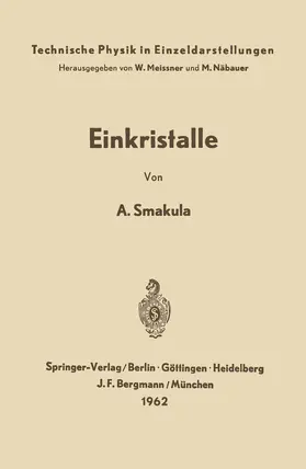 Smakula |  Einkristalle | Buch |  Sack Fachmedien