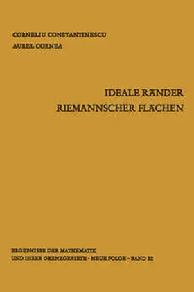 Constantinescu / Cornea |  Ideale Ränder Riemannscher Flächen | eBook | Sack Fachmedien