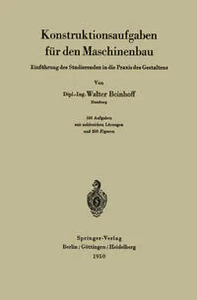 Beinhoff | Konstruktionsaufgaben für den Maschinenbau | E-Book | sack.de